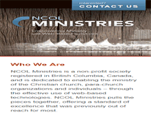 Tablet Screenshot of ncolministries.ca
